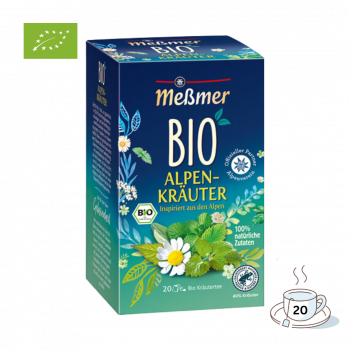 Meßmer Bio Alpenkraeuter, Kraeutertee, Teebeutel im Kuvert, 2. Entnahmefach displaytauglich